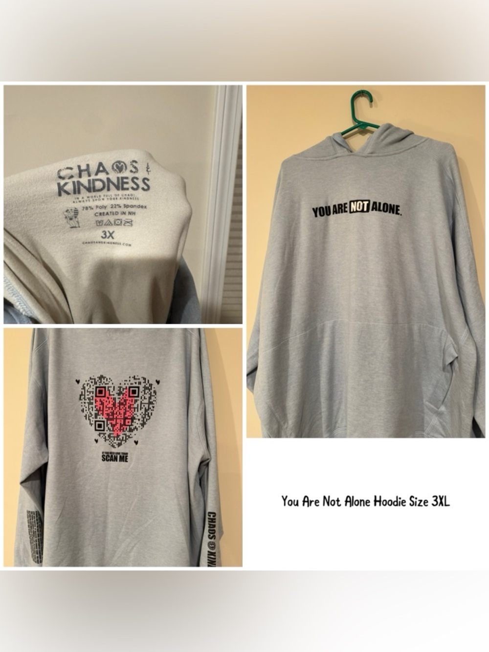 You Are Not Alone Hoodie